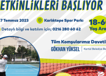 KARTAL’DA TENİS EĞİTİMLERİ VE MAÇLAR BAŞLIYOR