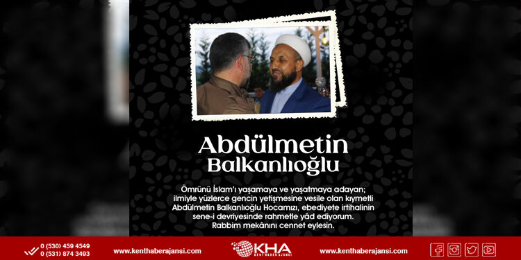 Başkan Keskin, Abdülmetin Balkanlıoğlu Hocaefendi’yi Andı