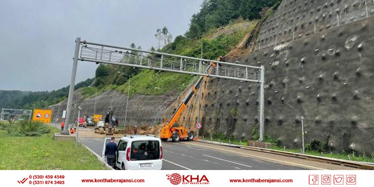 Anadolu Otoyolu’nda Heyelan!