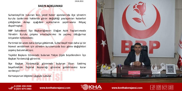 Başkan Arslanoğlu’ndan Görev Değişimi Açıklaması