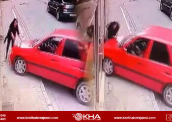 Fren yerine gaza basınca kadına çarptı!