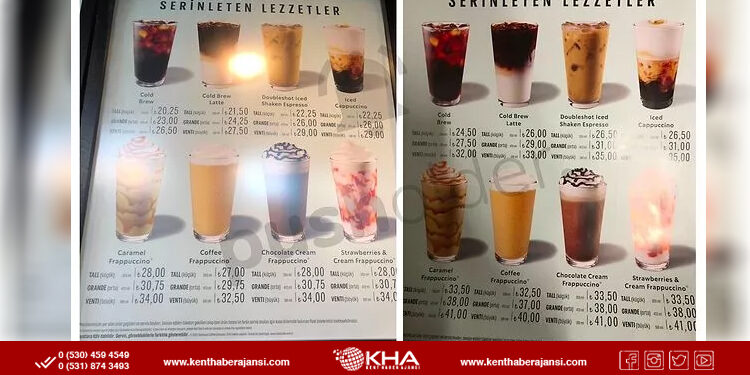 Starbucks İçeceklerine Zam