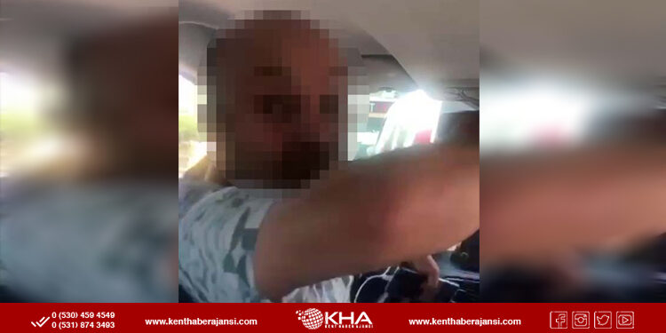 Taksi şoförü kadın yolcuya yumruk attı