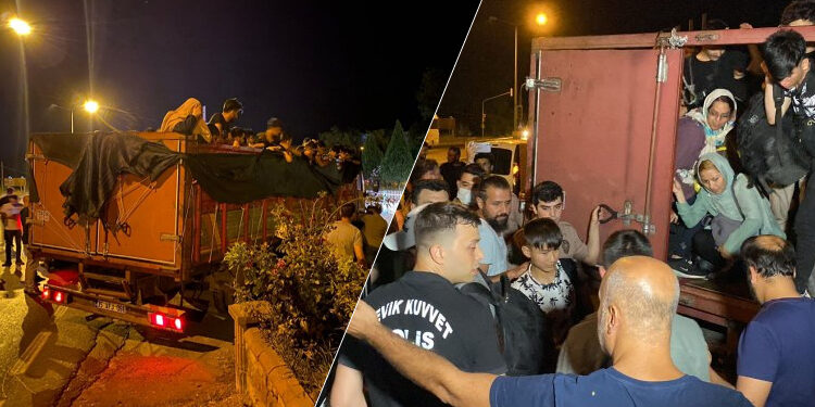 Aydın-Denizli Karayolu’nda 70 Düzensiz Göçmen Yakalandı