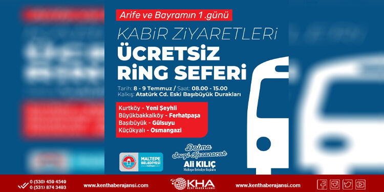 Maltepe Belediyesinden mezarlıklara ücretsiz servis