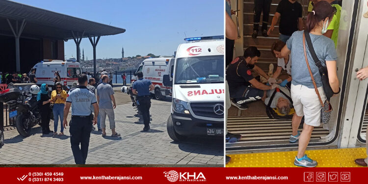 Karaköy’de vapur kazası: 7 yaralı