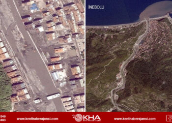 Göktürk-1 sel felaketini fotoğrafladı