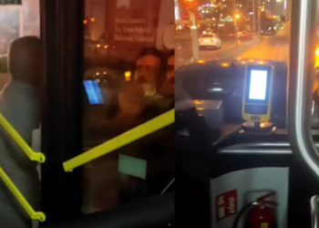 İETT otobüsüne saldırı: Camlarını tekmeleyerek kırdılar!