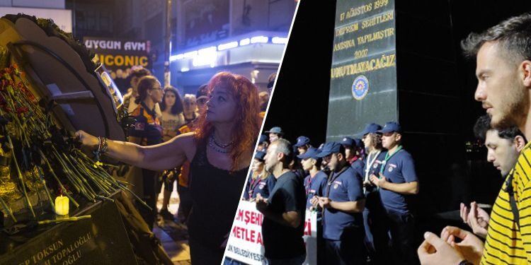 Marmara Depremi’nde hayatını kaybedenler unutulmadı