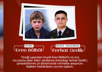 Şehit Eren Bülbül ve Astsubay Ferhat Gedik Rahmetle Anılıyor