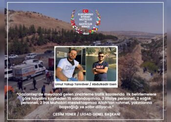 Başkan Yener’den Gaziantep’te Hayatını Kaybedenler İçin Başsağlığı Mesajı