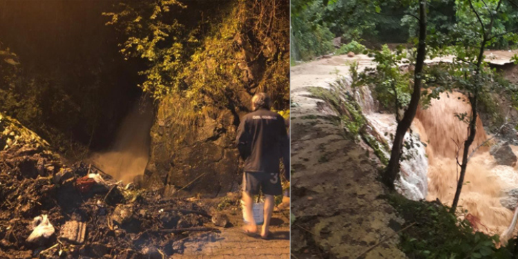 Aniden bastıran sağanak yağış sele neden oldu!