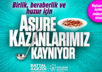 Ataşehir’de Aşure Kazanları Kaynamaya Başladı