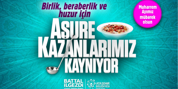 Ataşehir’de Aşure Kazanları Kaynamaya Başladı