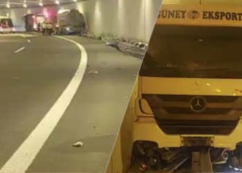 Sultanbeyli’de Kontrolden Çıkan TIR Kaza Yaptı