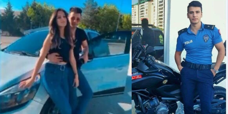 Yaşamına son veren polis memurunun son görüntüleri!