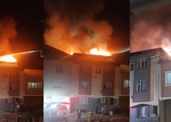 Sultanbeyli’de Yufka Yaparken Çatıyı Tutuşturdular