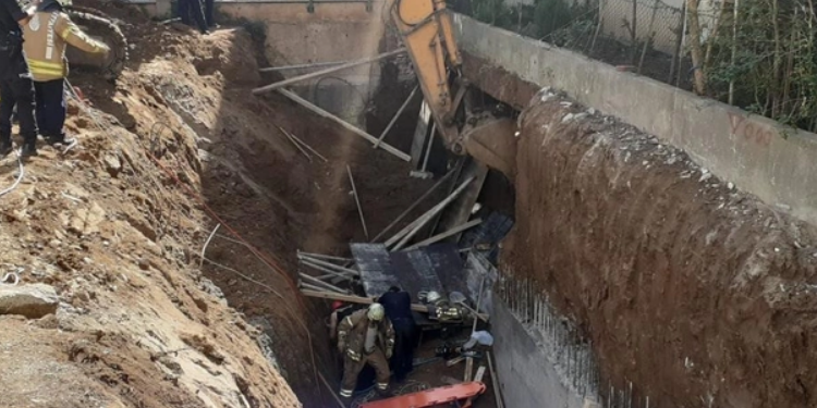 Maltepe’de inşaat alanında göçük: 2 işçi kurtarıldı