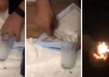 Rakı masasında Kur’an-ı Kerim’i yaktılar