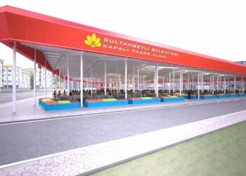 Sultanbeyli’de Kapalı Pazar Alanında Çalışmalar Sürüyor