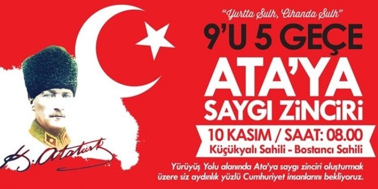 10 Kasım Maltepe’de Saygı Dalışıyla Anılacak