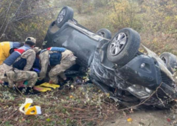 Amasya’da otomobil dereye uçtu: 1 ölü, 4 yaralı
