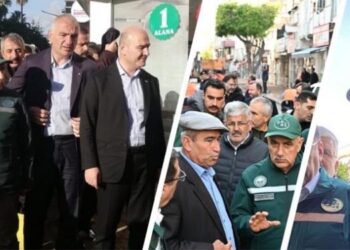 Bakanlar, sel bölgesinde…