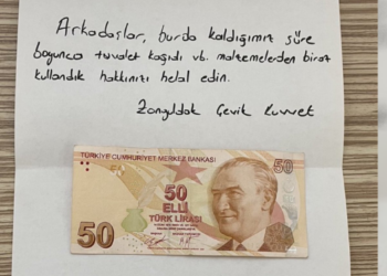 Zonguldak Çevik Kuvvet’ten Yurtta Kalan Öğrencilere Duygulandıran Not