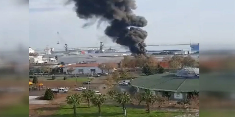 Samsun Limanı’nda patlama…