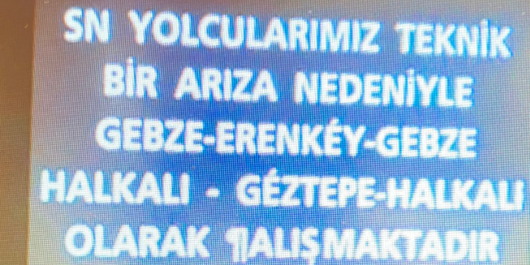 Marmaray’da teknik arıza!