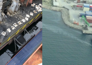 Denizi kirleten gemiye büyük ceza!