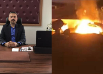 Anamur’da Ülkü Ocakları başkanının aracı kundaklandı