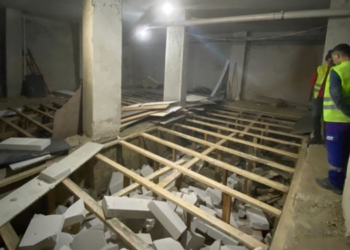 Kağıthane’de zemine kaçak kat indirdi!