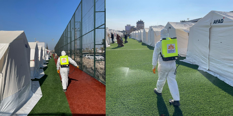 Çadır Kentlerde Salgın Hastalıklara Karşı Önlem Alındı