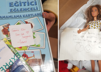 YARDIM KOLİLERİNDEN ÇIKAN NOTLAR DUYGULANDIRDI