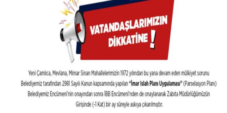 ÜÇ MAHALLENİN MÜLKİYET SORUNU ÇÖZÜME KAVUŞUYOR