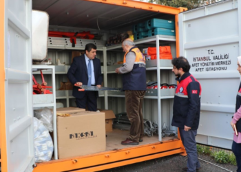 Kaymakam Şahin Afet İstasyonlarını Denetledi