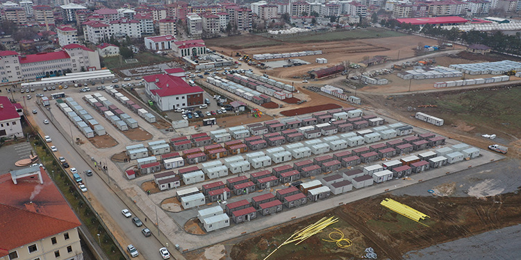 Afşin’de Konteyner Kentler Depremzedelere Yuva Oldu