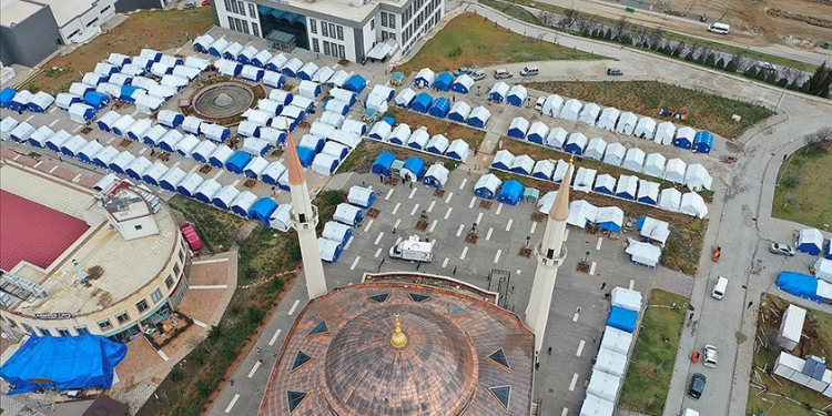 Kahramanmaraş’taki Çadır Kentler Sağanak Yağıştan Etkilenmedi