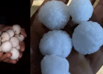 Kilis’e yağan dolu hayret ettirdi!