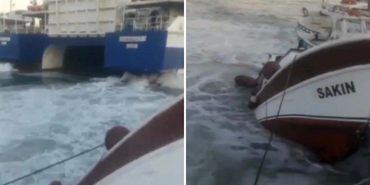 Feribot balıkçı teknesini batırdı!