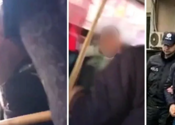 Çocukları sopayla döven servis şoförü tutuklandı