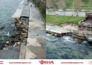 Beylikdüzü sahiline çökme uyarısı