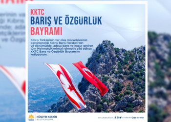 Başkan Keskin, KKTC Barış ve Özgürlük Bayramı’nı Kutladı