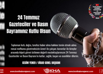 Başkan Yener’den, 24 Temmuz Gazeteciler ve Basın Bayramı Mesajı