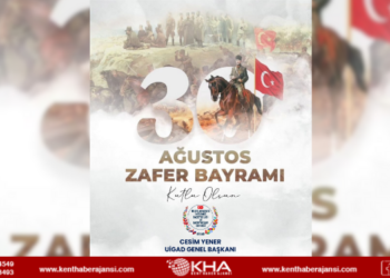 Başkan Yener’den 30 Ağustos Zafer Bayramı Mesajı