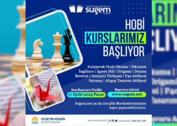 SUGEM’de hobi kursları başlıyor!