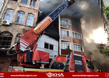 İstanbul’da 5 katlı bina alevlere teslim oldu!