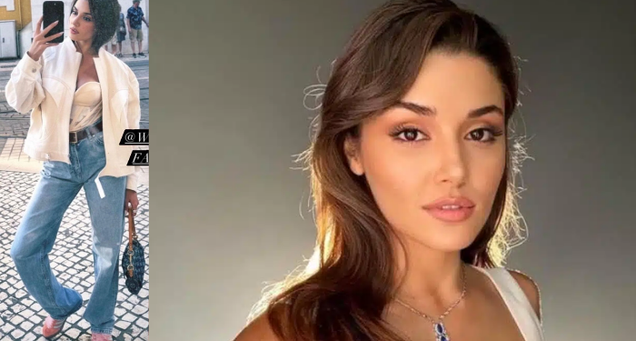 Hande Erçel’in çantasının  fiyatı dudak uçuklattı!
