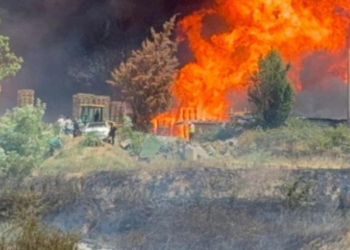Tekirdağ’da korkutan yangın!